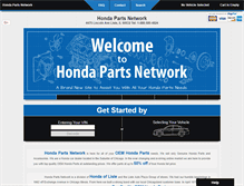 Tablet Screenshot of hondapartsnetwork.com